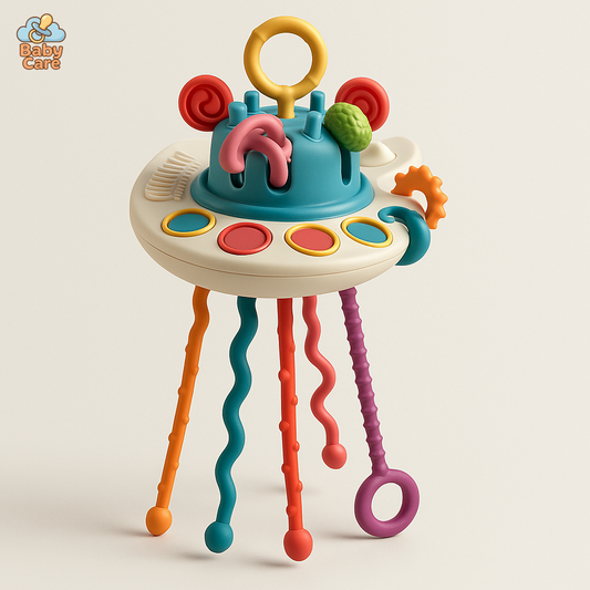 Jouet de dentition soucoupe - vue de face