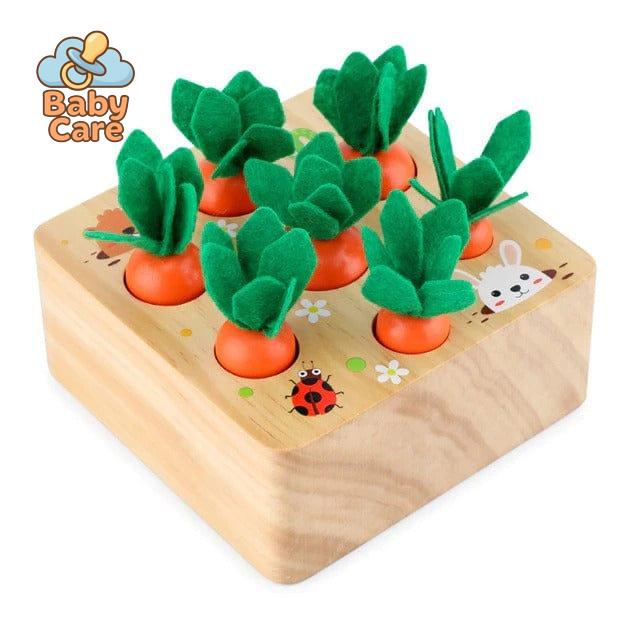 Jouets carottes Montessori en bois