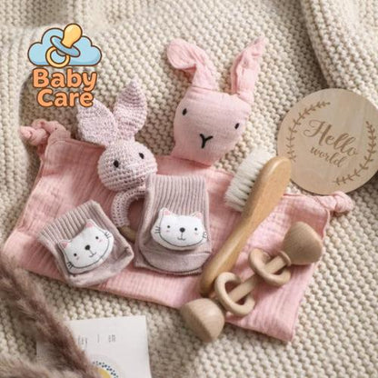 Coffret de naissance lapin – Cadeau de naissance premiers souvenirs