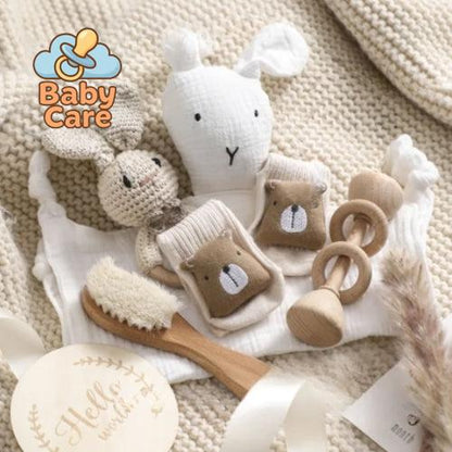 Coffret de naissance lapin – Cadeau de naissance premiers souvenirs