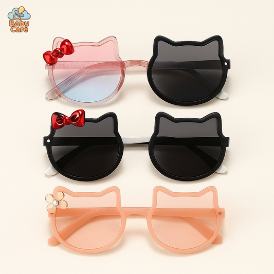 Lunettes de soleil bébé et enfant hello kitty uv400 - vue de face