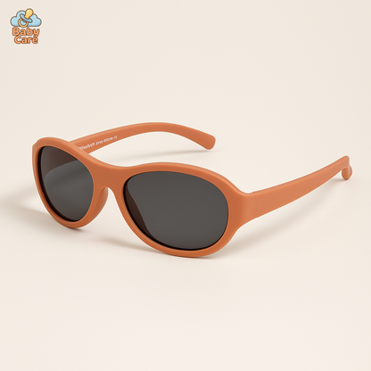 Lunettes de soleil bébé flexible avec sangle réglable 0-3 ans - vue de face