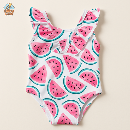 Maillot de bain bikini bébé et enfant fille - vue de face