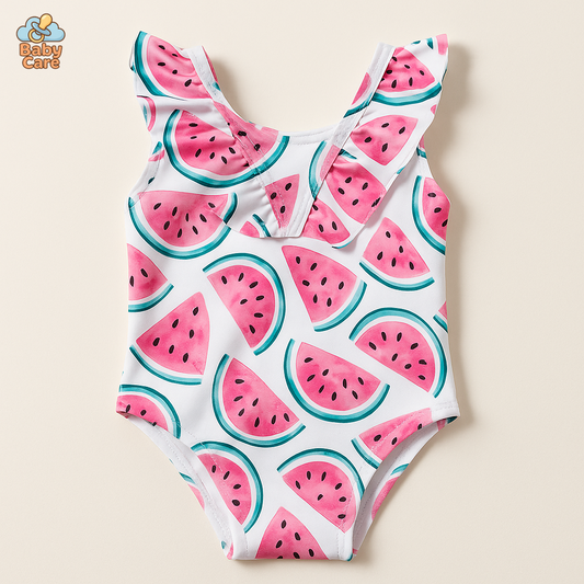 Maillot de bain bikini bébé et enfant fille - vue de face