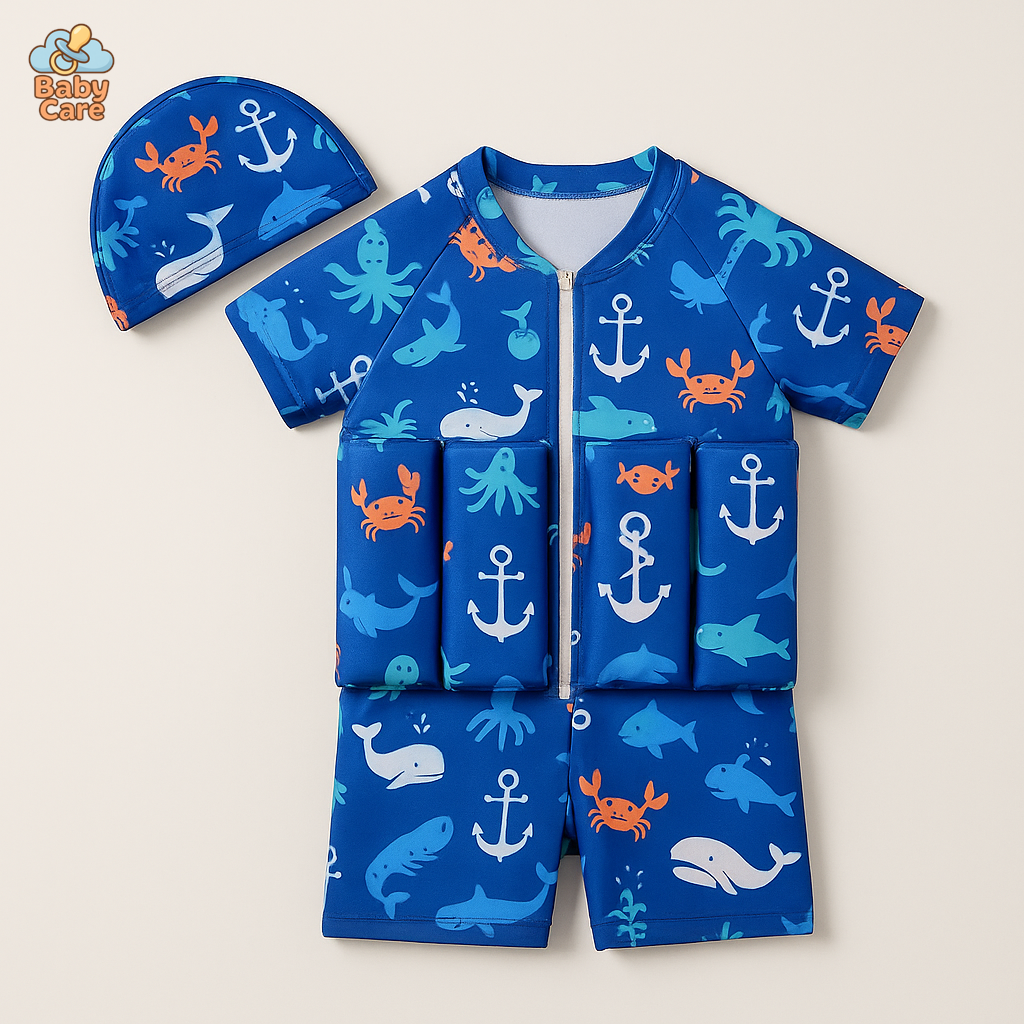 Maillot de bain flottant bébé et enfant - vue de face