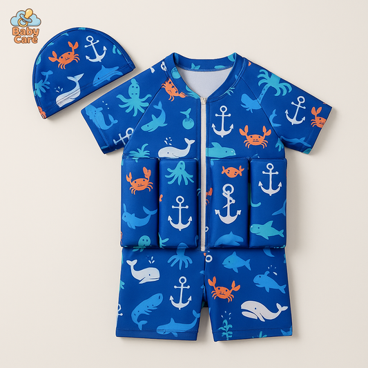 Maillot de bain flottant bébé et enfant - vue de face