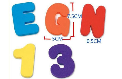 36 Lettres et Chiffres en Mousse pour le Bain |  Baby Care