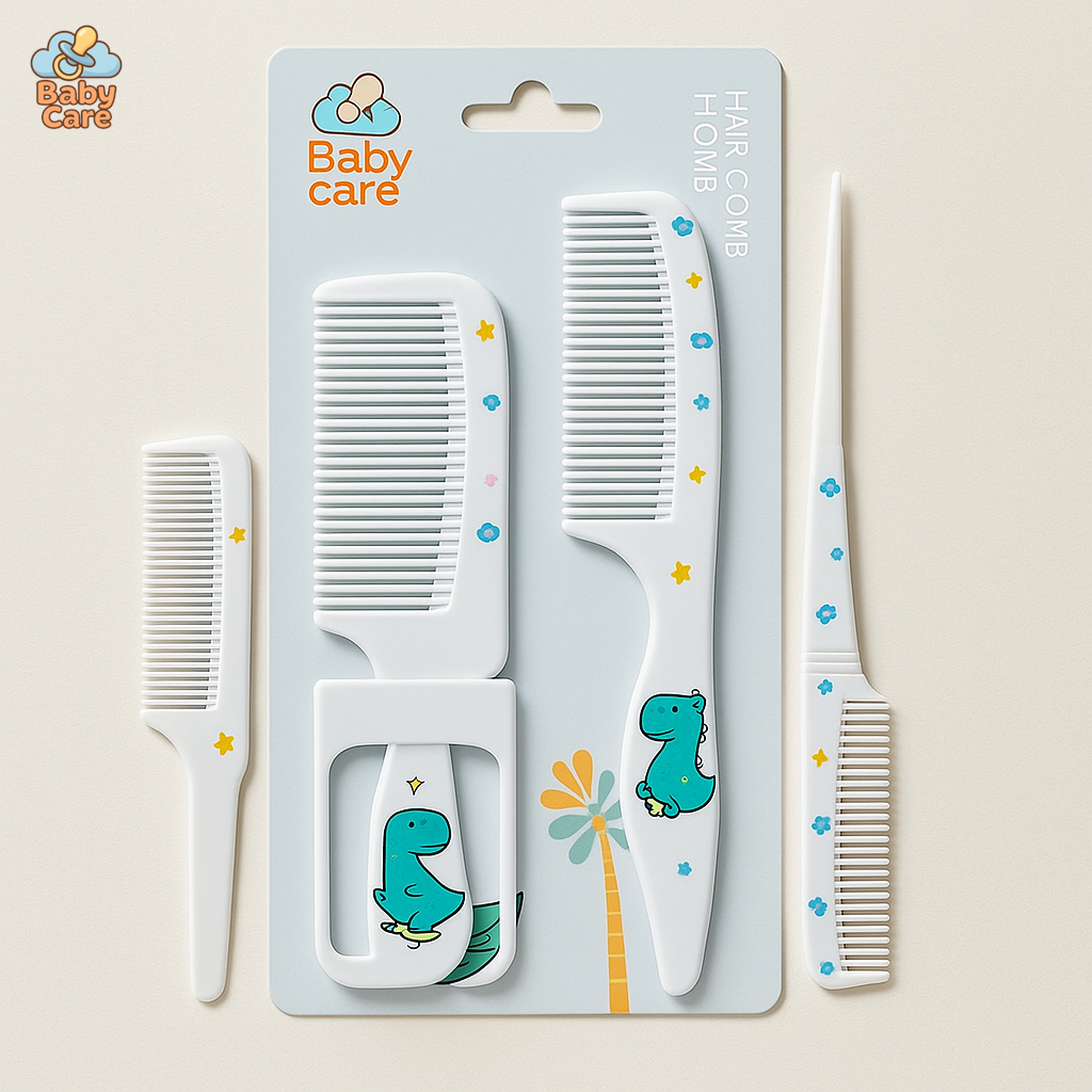 Peignes à Cheveux Dinosaure pour Bébé - vue de face