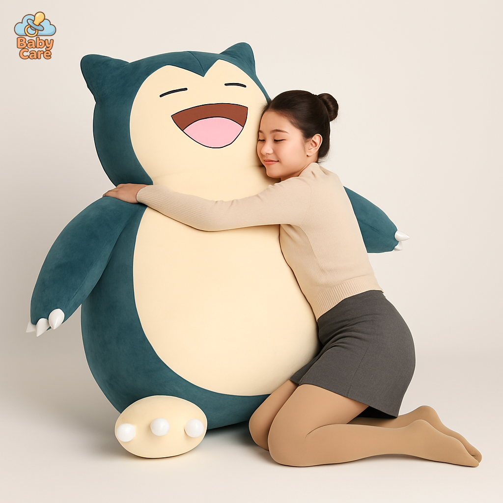 Peluche pokemon ronflex géant - vue de face