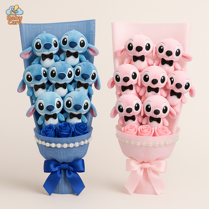 Peluche Stitch Bouquet Cadeau - vue de face