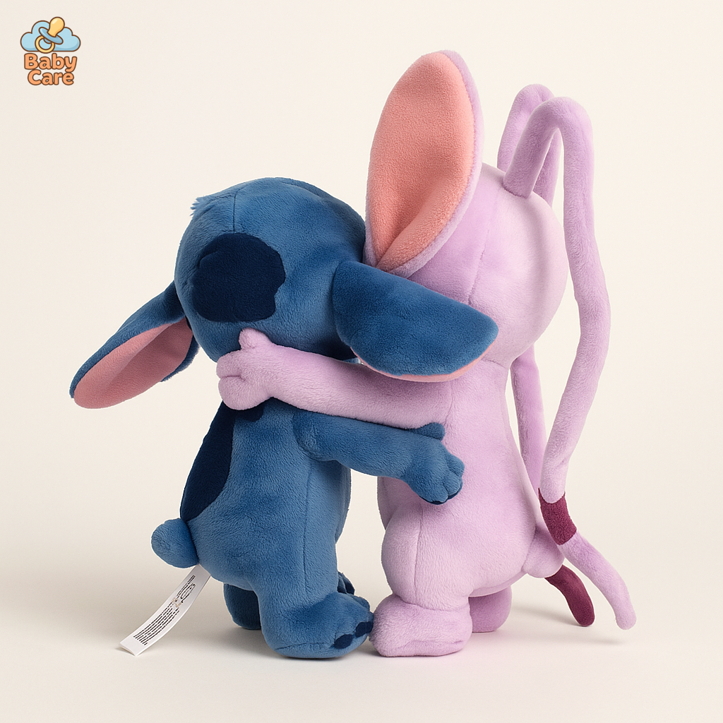 Peluche Stitch et Angel I Love You Duo - vue de face