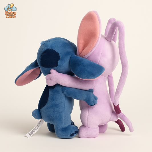 Peluche Stitch et Angel I Love You Duo - vue de face