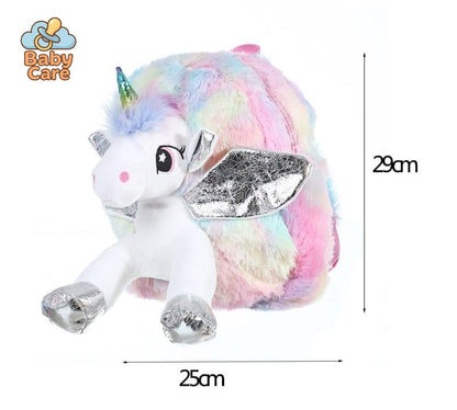 Cartable licorne peluche féérique