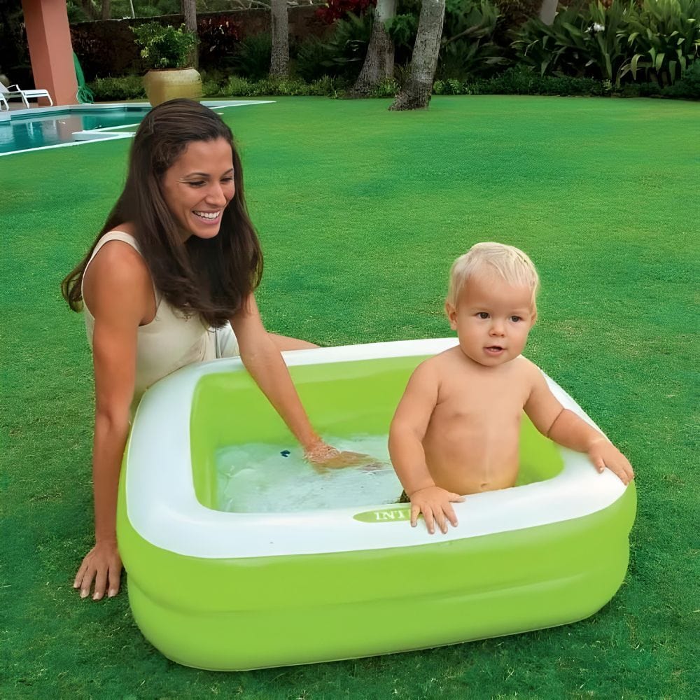 Piscine bébé et enfant gonflable carré confort