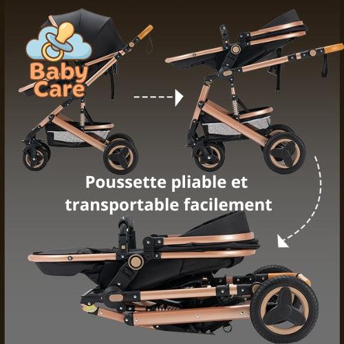 Poussette Trio 3 en 1 – Poussette, Landau et Siège Auto