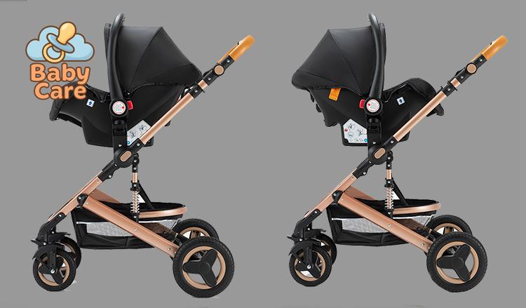 Poussette Trio 3 en 1 – Poussette, Landau et Siège Auto