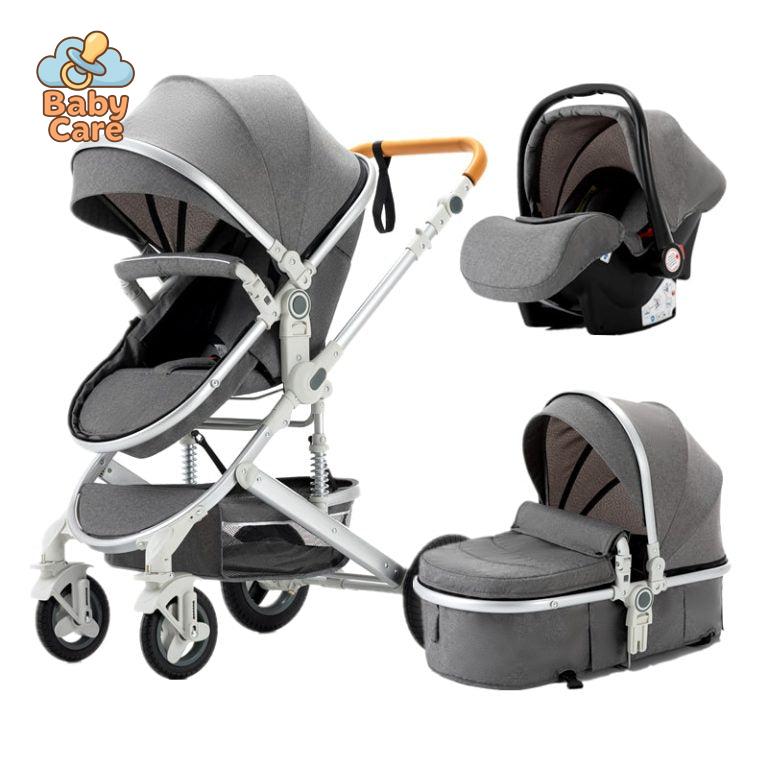 Poussette Trio 3 en 1 – Poussette, Landau et Siège Auto