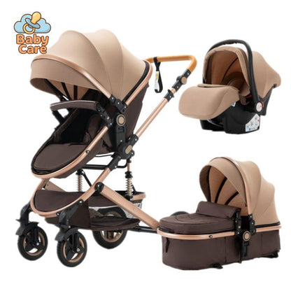 Poussette Trio 3 en 1 – Poussette, Landau et Siège Auto