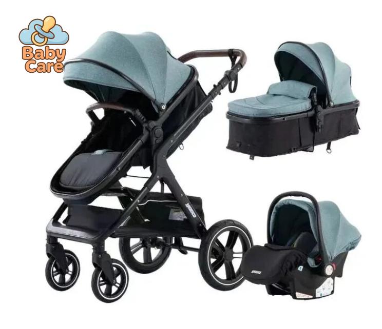 Poussette Trio 3 en 1 – Poussette, Landau et Siège Auto