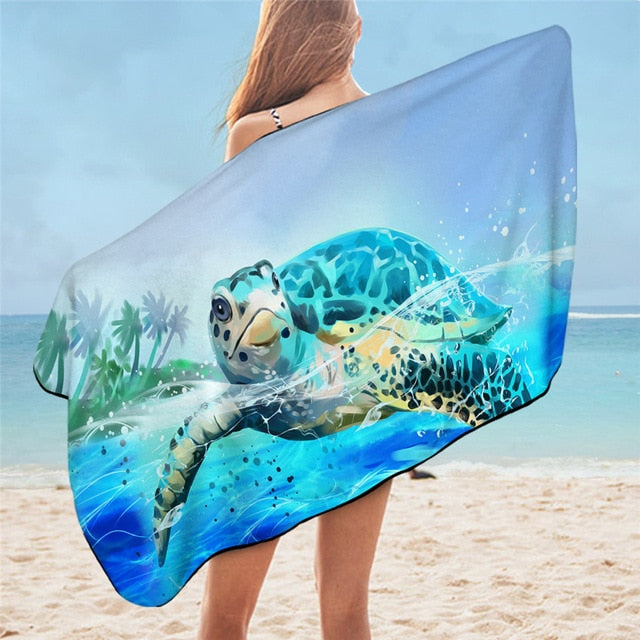 Serviette de Plage Tortue de Mer