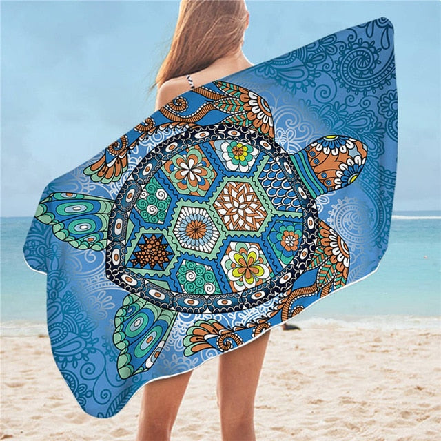 Serviette de Plage Motif Tortue