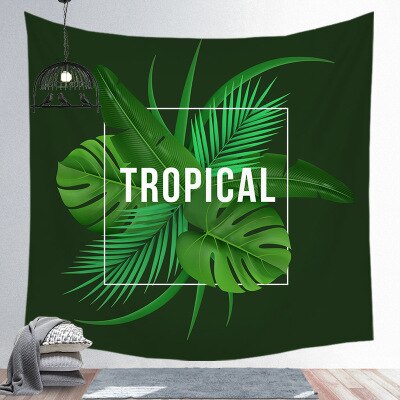 Grande serviette<br>de plage tropicale