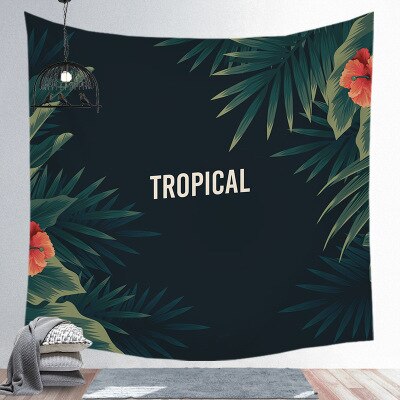 Grande serviette<br>de plage tropicale