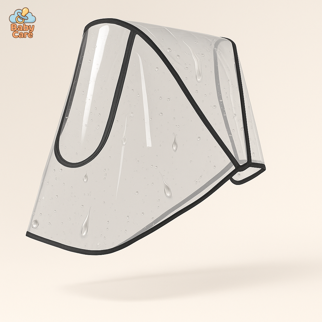 Protection de pluie – Housse de poussette imperméable pour bébé - vue de face