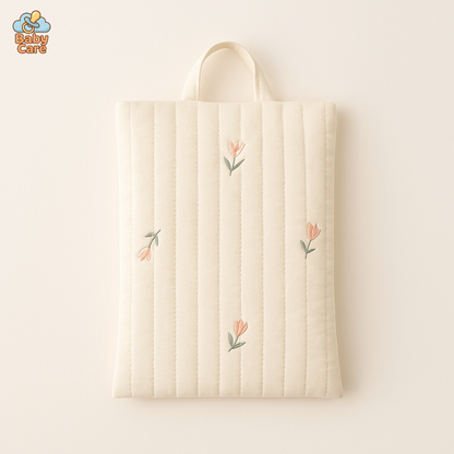 Sac à couche en coton Tulipes - vue de face