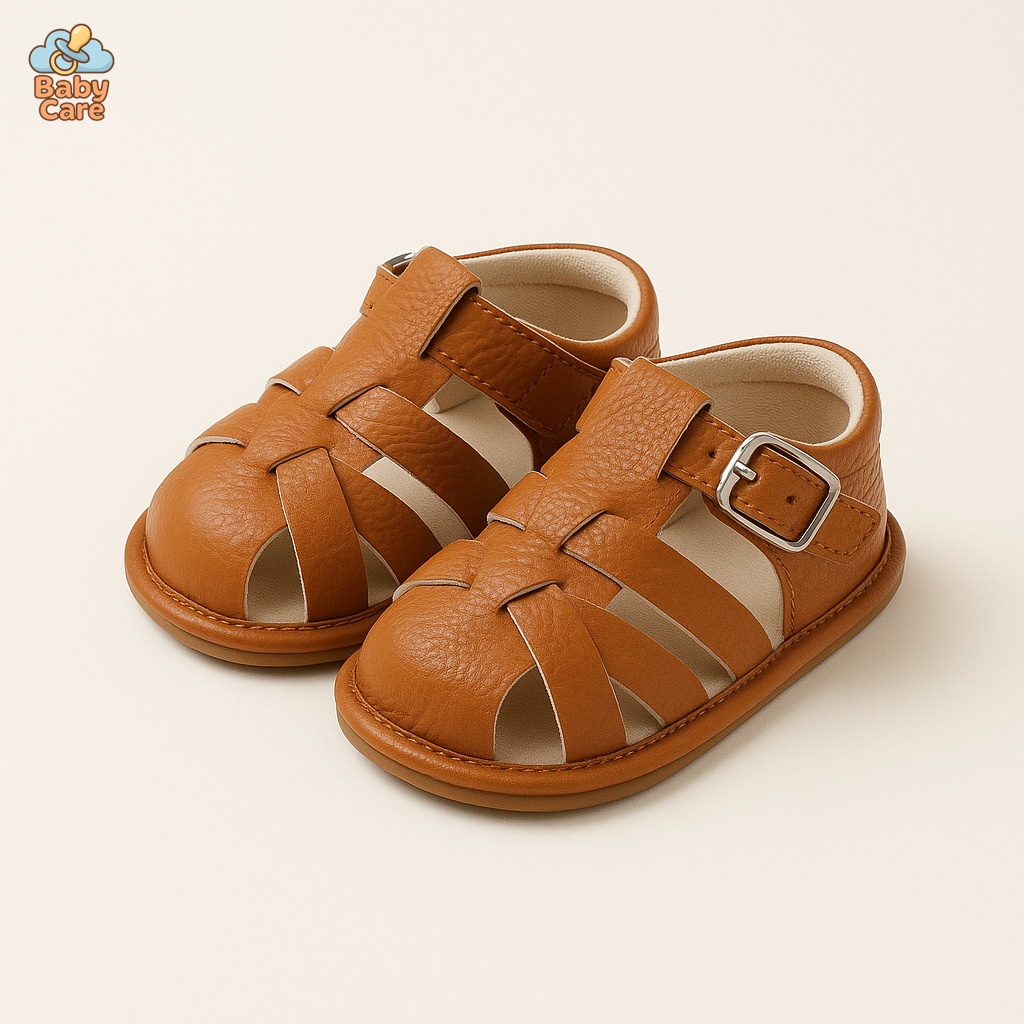 Sandales bébé garçon et filles premiers pas - vue de face