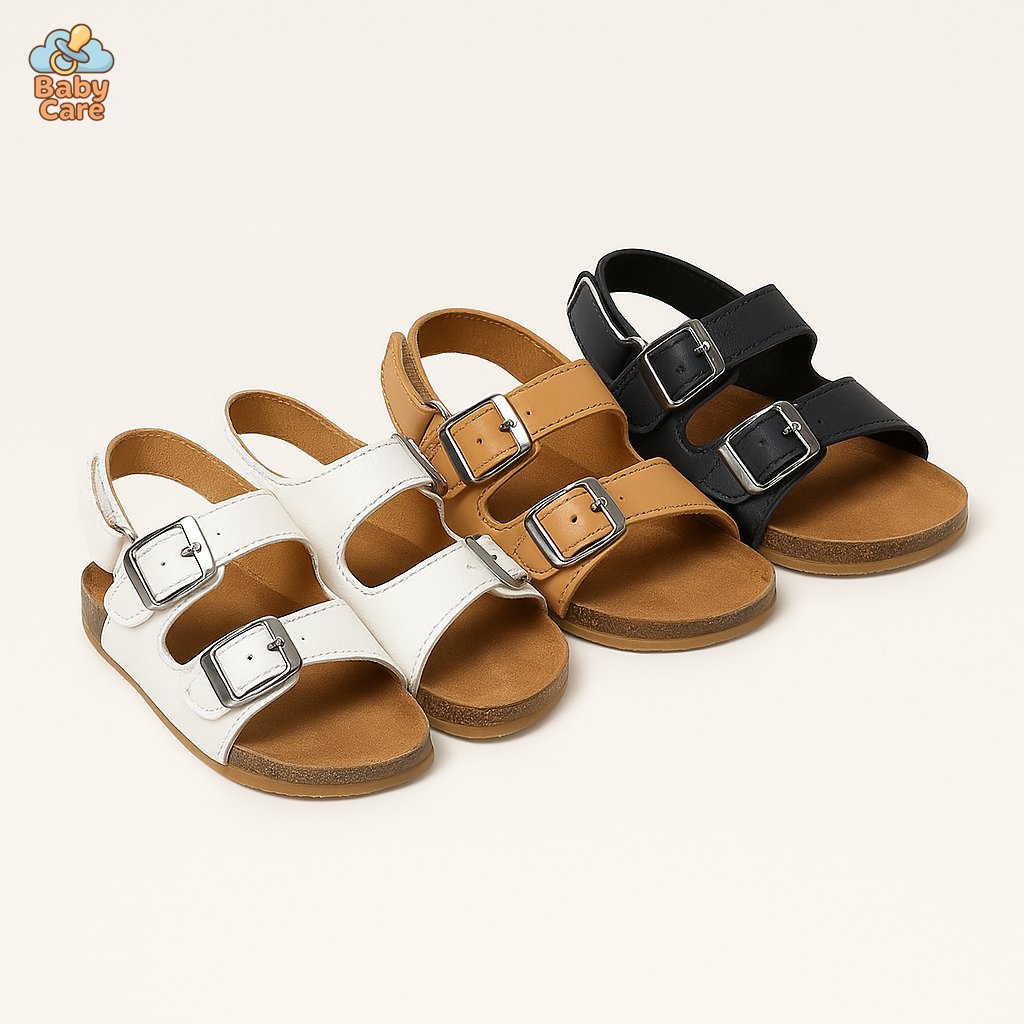 Sandales bébé garçon et filles respirantes designer - vue de face