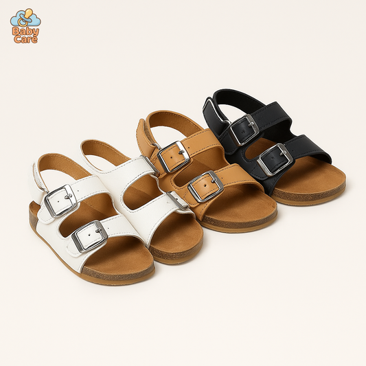 Sandales bébé garçon et filles respirantes designer - vue de face