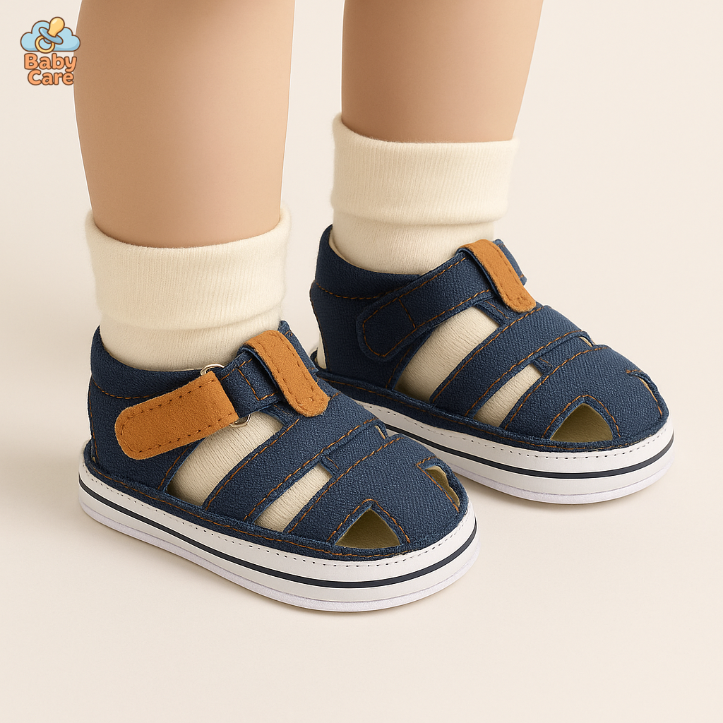 Sandales bébé garçon semelles conforts - vue de face