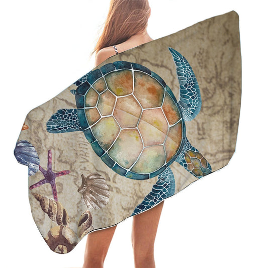 Serviette de Plage Tortue - Vintage