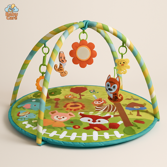 Tapis d'éveil bébé avec activités - vue de face