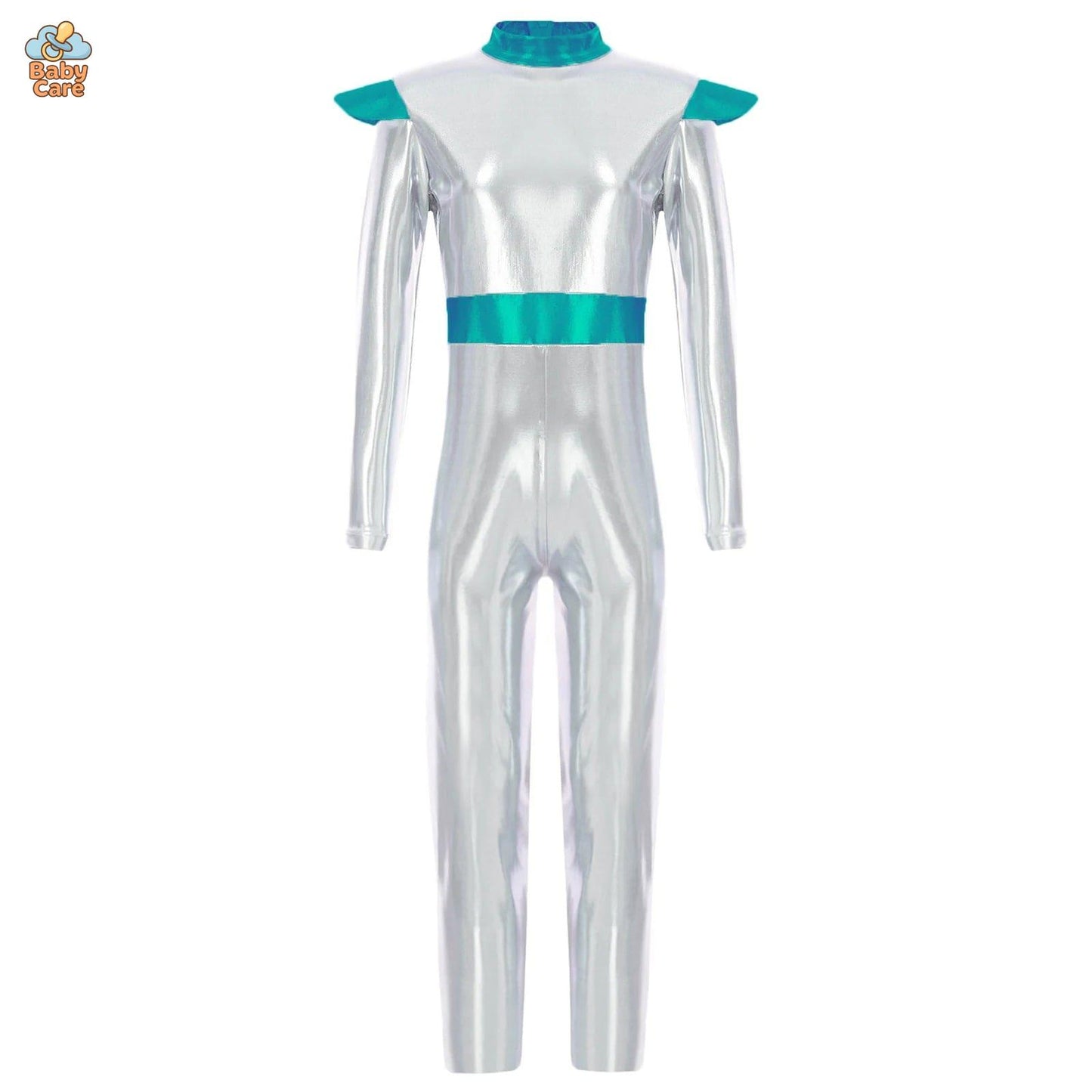 Déguisement Astronaute Métallique Enfant Argentée