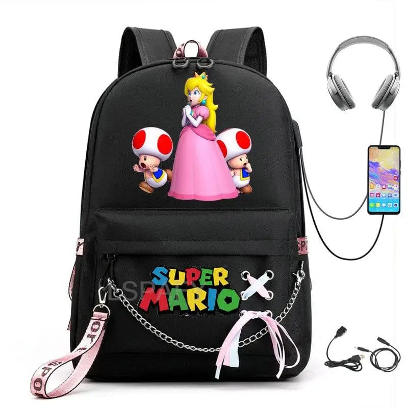 Cartable Mario Princesse Peach