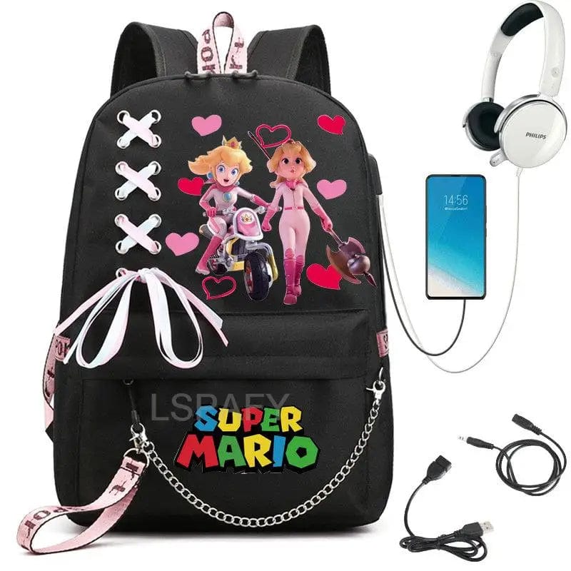 Cartable Mario Princesse Peach