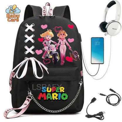 Cartable Mario Princesse Peach