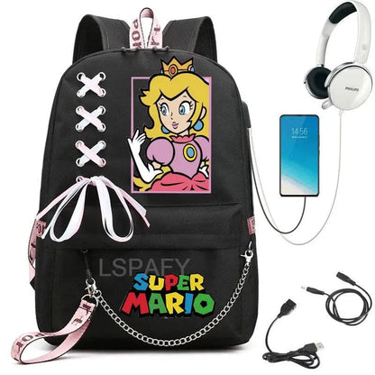 Cartable Mario Princesse Peach