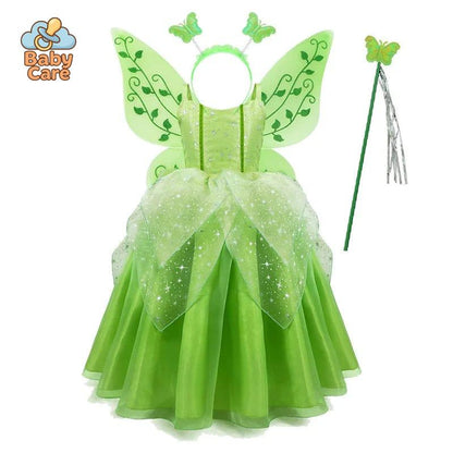 Déguisement fée Robe Verte Enfant