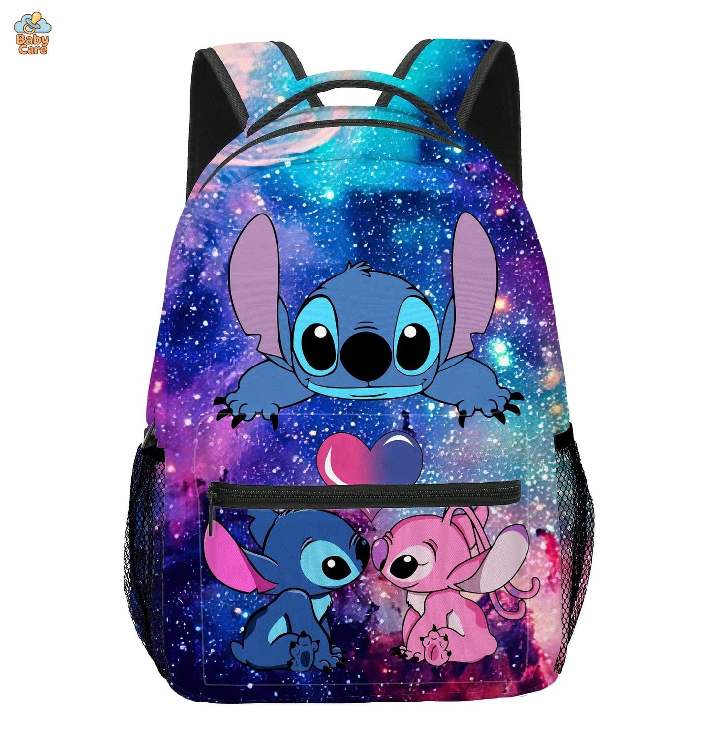 Cartable Stitch Galaxie Romantique - vue de profil