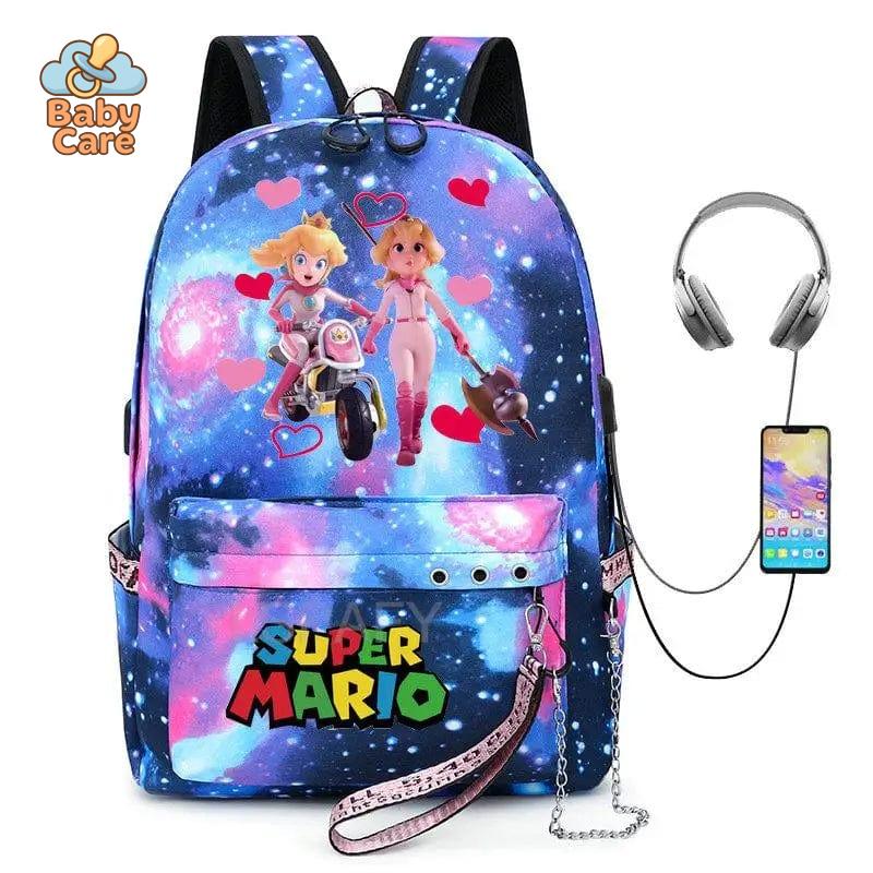Cartable Mario Princesse Peach