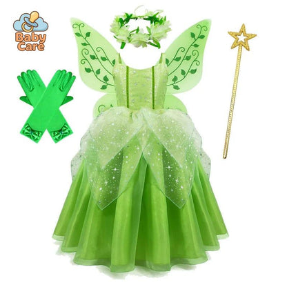 Déguisement fée Robe Verte Enfant