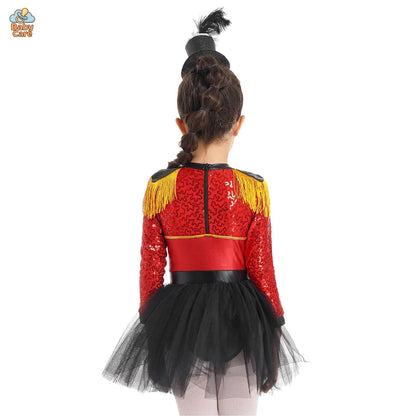 Déguisement de magicien de Cirque Enfant Fille avec Tutu