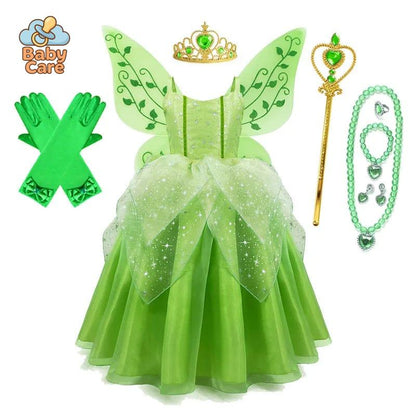 Déguisement fée Robe Verte Enfant