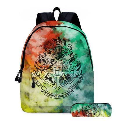 Cartable Harry Potter Coloré avec Trousse