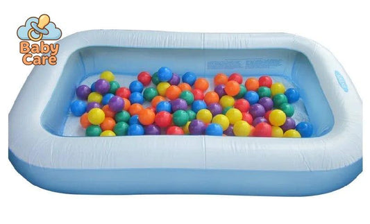 Piscine bébé gonflable rectangle à balles