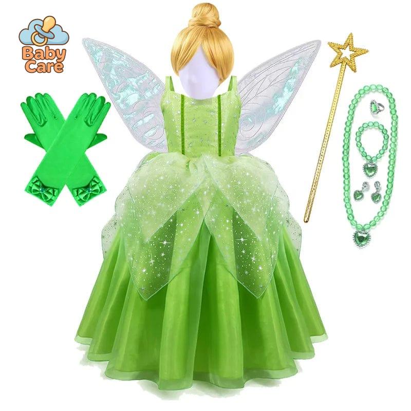 Déguisement fée Robe Verte Enfant