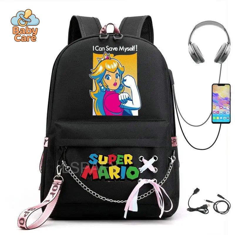 Cartable Mario Princesse Peach